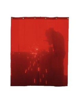 Rideau orange largeur 140 cm - hauteur 160 cm - FSD12