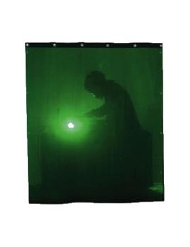 Rideau vert n°6 largeur 140 cm - hauteur 160 cm - FSD16