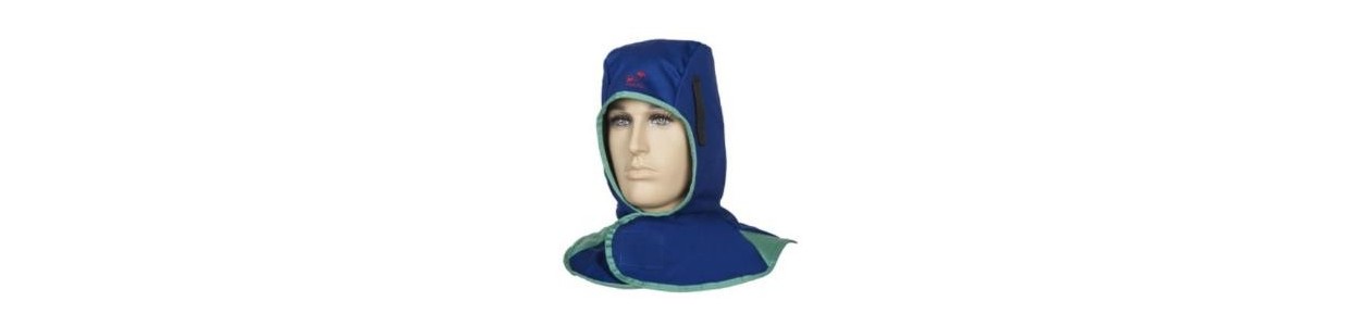 - Protection tête : Cagoule, masque, calotte..